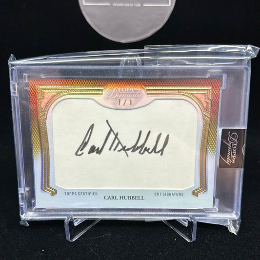 2023 Topps Dynasty Carl Hubbell cut auto 1/1