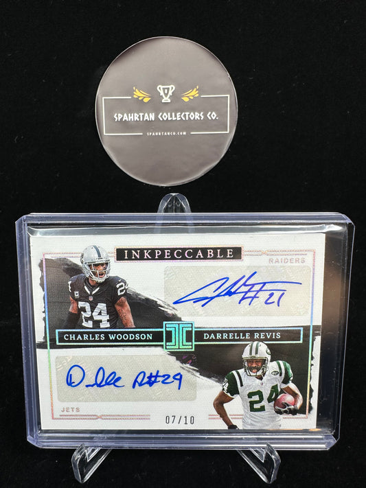 2023 Panini Impeccable Charles Woodson & Darrelle Revis Auto /10