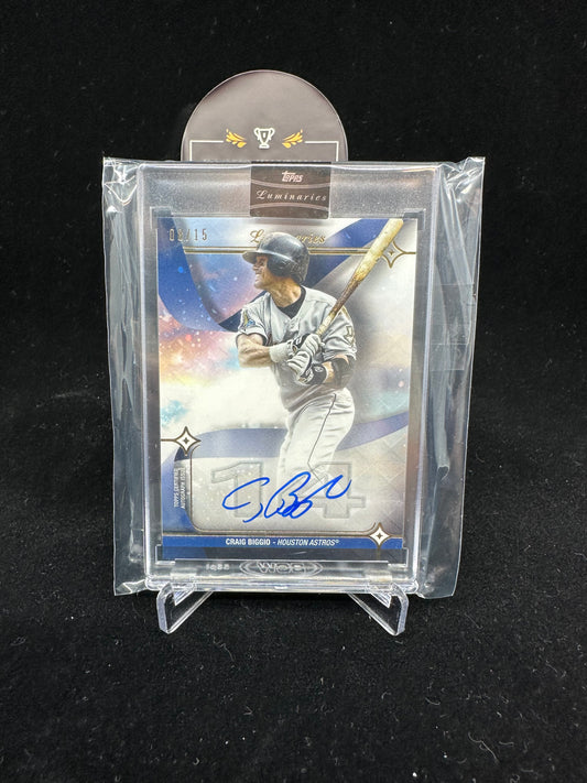 2023 Topps Luminaries Craig Biggio Auto /15