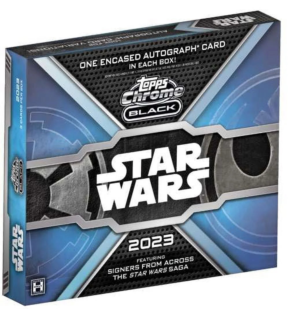 Star Wars 2023 Galaxy 2023  Chrome Black Trading Card HOBBY Box (1 Encased Autograph)