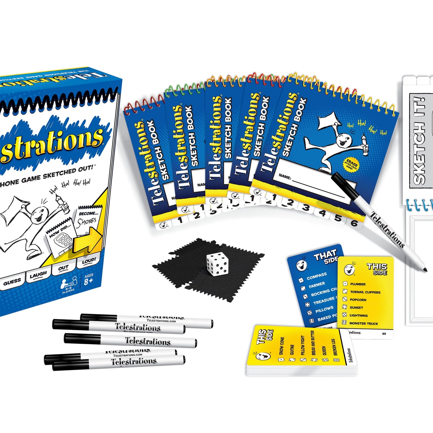 Telestrations 6-Player Family Pack Game for 4-6 Players