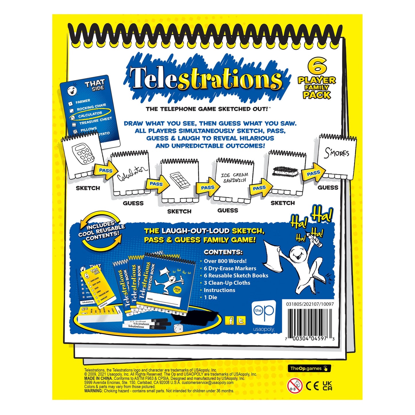 Telestrations 6-Player Family Pack Game for 4-6 Players