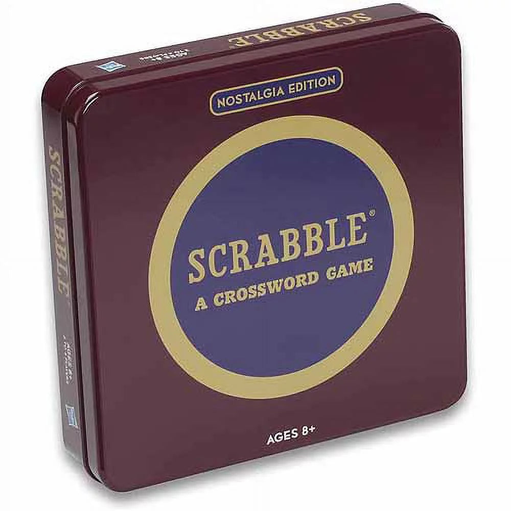 Scrabble Nostalgia Edition Tin Board Game, by