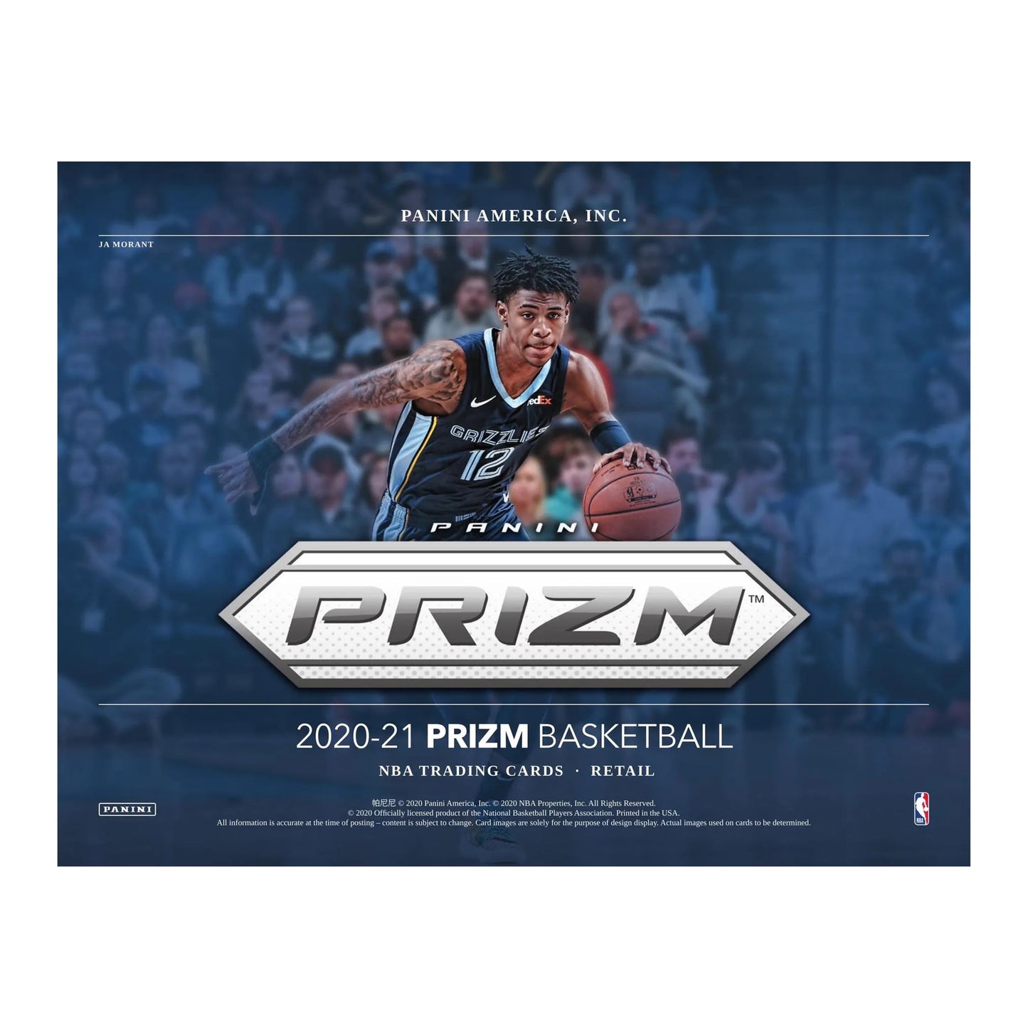 2020-21  Prizm Basketball Trading Cards Retail Box