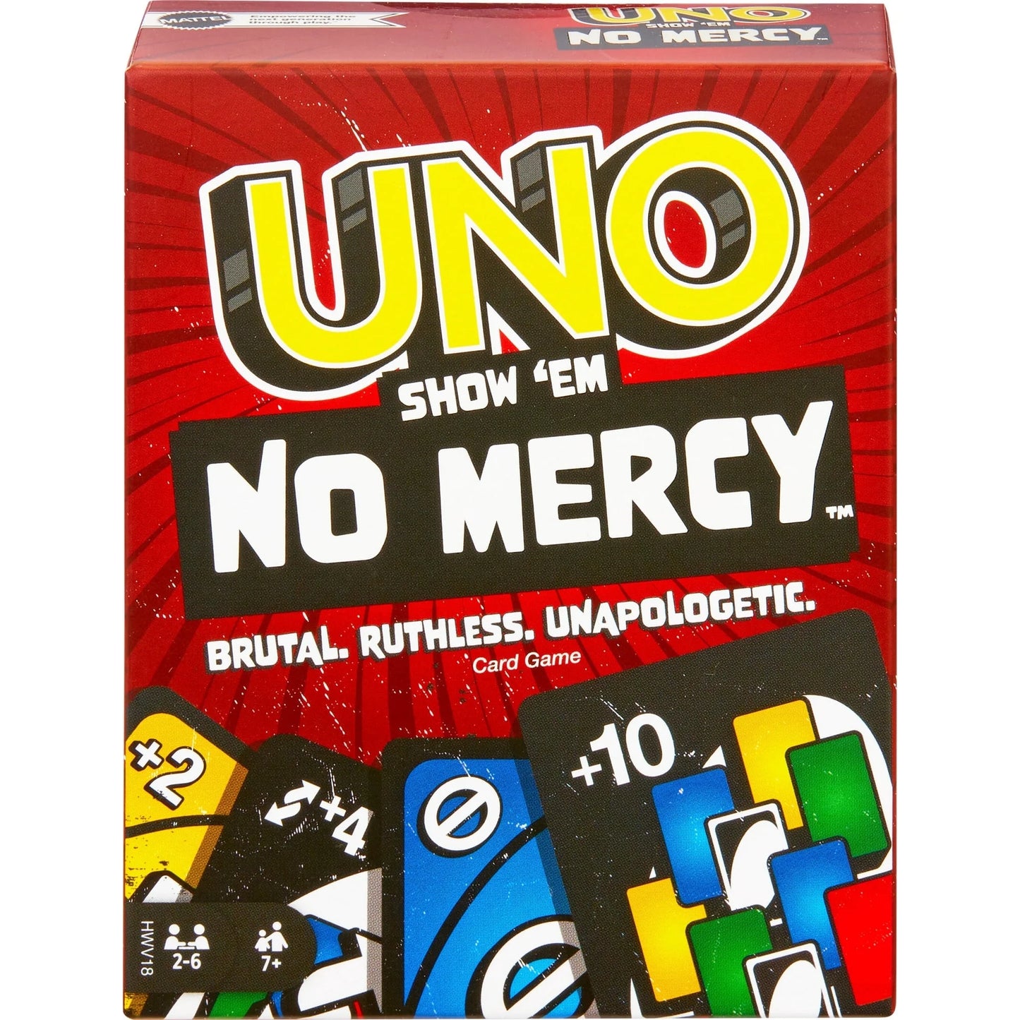 UNO Show Em No Mercy Card Game for Kids, Adults & Family Night, Parties and Travel